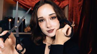 ASMR Occult Goth is Obsessed w/ You | Haircut, Spoolie Nibbles, Face Drawing