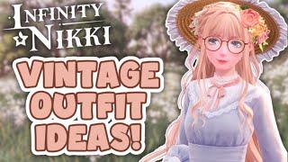 Vintage and Cottagecore outfit ideas for Infinity Nikki! 