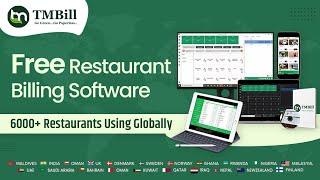 Free Restaurant Billing Software | Works Offline |  TMBill Pacific POS | +91 7774035601