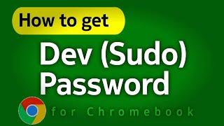 How to get the Dev. (SUDO) password for Chromebook