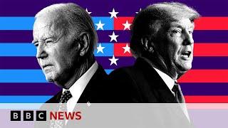 Joe Biden and Donald Trump trade barbs in first presidential debate of 2024 election | BBC News