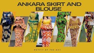 Latest Ankara Skirts and Blouse Styles for Queens