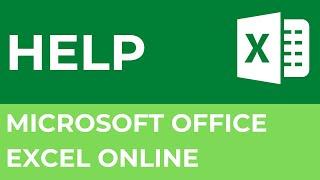 Help | Microsoft Excel Online | Excel Online Complete Course.