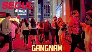 4k Saturday night, Walking in Gangnam | 