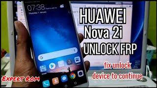 Huawei Nova 2i (RNE-L22) FRP Bypass Unlock Remove Google Account/ FIX UNLOCK DEVICE TO CONTINUE