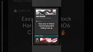 Hard Breakup BO6 Dark Ops Challenge calling card easy unlock tutorial  #blackops6 #bo6 #callofduty