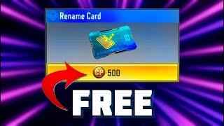 How To Get A Rename Card for FREE! + How to Change Your Name in CODM For FREE!