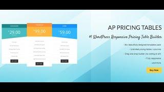 Premium AP Pricing Tables Plugin - Responsive Pricing Table Builder for WordPress | 35+ Designs