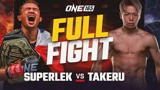 Superlek vs. Takeru | ONE Flyweight Kickboxing World Title | ONE 165 Full Fight