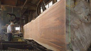 The World-Recognized Live Edge Slab Production Process! Astonishing Artisan Craftsmanship!