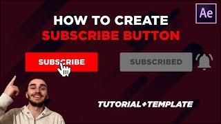 YouTube Subscribe Button Tutorial | After Effects 2021 | YouTube Subscribe Animation + Free Download