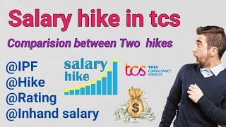 salary hike in TCS|| in-hand salary after hike||appraisal||comparision of hike ||salary hike||tcs.