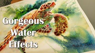 A Fast, Fun, Easy Way to Paint Water with Watercolor