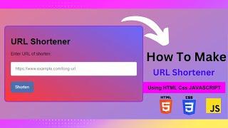 How to Make a URL Shortner using Javascript #CodeWithFaiz