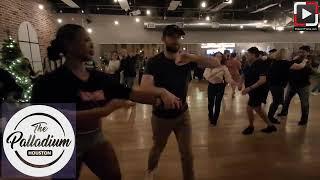 Yvonne y Daniel dancing at Palladium Salsa Social Houston