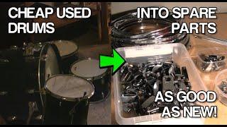 Disassembling and cleaning drum hardware