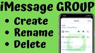 How to Create/Delete and Name a Group Messages on iPhone in iOS 17