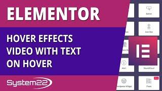 Elementor Hover Effects Video With Text On Hover 