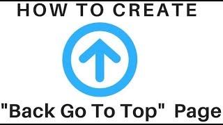 Create A Scroll Back To Top Page Arrow Button With CSS and Jquery