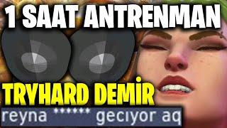 1 Saat ANTRENMAN Yapıp DEMİRDE TRYHARD OYNAMAK !!