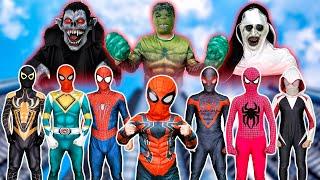 What If Many SPIDER-MAN in 1 HOUSE & JOKER..? SPECIAL LIVE ACTION - Spider-Man turned into a ghost?