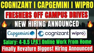 Revature Biggest Hiring Announced | Capgemini, Wipro, Cognizant New OFF Campus Drive 2025-2022 Batch