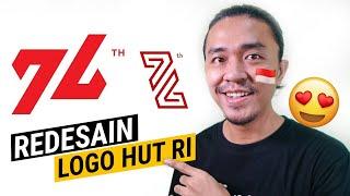 KEREN BANGET CUY! Redesign Logo HUT RI 76 versi TEMEN Riopurba!