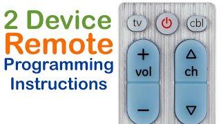 UltraPro Universal Remote for 2 Devices - Programming Instructions & Review by Skywind007