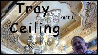 Construction of a Tray Ceiling Framing Details of How to Build a Tray Ceiling with Led light, Diy