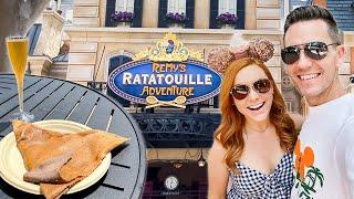 We Rode Disney World's Newest Ride at EPCOT! Remy's Ratatouille Adventure Preview & Trying New Food