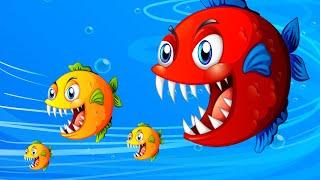 Cinco Pececitos - Five Little Fish - Kids Songs  Nursery Rhymes  Canciones Infantiles - Super Simple