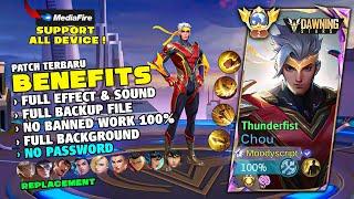 UPDATE! Skin Script Chou Hero Dawning Star Thunderfist No Password | Full Voice & Sound | MLBB