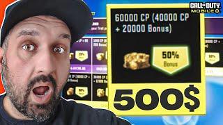 THIS IS WILD! Buying 60000 CP in CODM