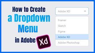 Adobe XD: How to create a working dropdown menu filter using adobe XD