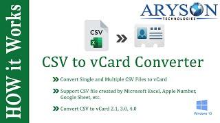 How to Convert CSV to vCard & PDF File by CSV to vCard Converter