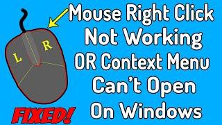 [Fixed] Mouse Right Click Not Working Issue On Windows 10