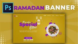 How to Design Ramadan Special Web Banner | Adobe Photoshop Tutorial | SoftAsia Tech