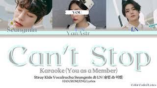 [KARAOKE]  Stray Kids Seungmin & I.N 'Can't Stop (나 너 좋아하나봐)'- You As A Member || [3 Members Ver.]