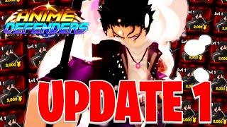 The Update 1 Experience! (Anime Defenders)