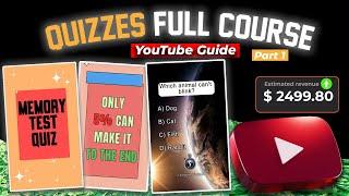 Best Faceless Channel Idea for Youtube | Full course Quiz NIche.