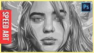 [ Speed Art ] Billie Eilish Silver/White Hair Vexel by Safii Clon
