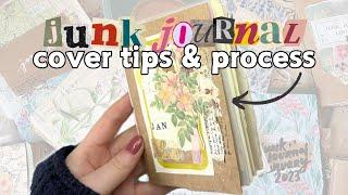 Decorating my junk journal cover & top tips for beginners!  Junk Journal January 2025