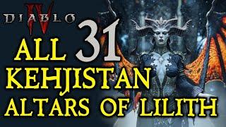 DIABLO 4: All 31 Altars of Lilith Locations In Kehjistan!