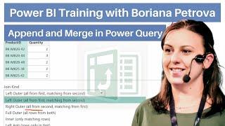 Append and Merge - Power BI Training with Boriana Petrova