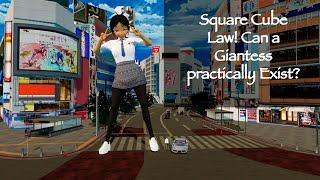 Avya explains “Square Cube Law” a visual gentle Giantess animation (English Dubbed)