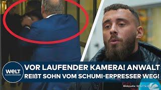 SCHUMI-PROZESS: Eklat vor laufender Kamera! Zu viel ausgeplaudert! Anwalt reißt Sohn aus Interview