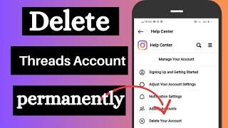 How to Delete Threads Account Permanently in 2023| iPhone & iPad