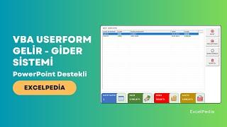 VBA Userform ile Gelir - Gider Takip Sistemi