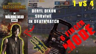 PUBM | When Deryl Dixon live alone in deathmatch (SURVIVE) | 6 finger mode 1v4 (Ditinggal Sendiri)