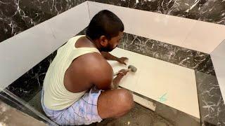 Excellent! Bathroom Flooring Tile Installation Properly-sand and cement mixer construction